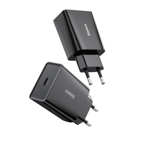 Baseus ładowarka sieciowa Speed Mini PD 20W 1x USB-C czarna Baseus ładowarka sieciowa Speed Mini PD 20W 1x USB-C czarna