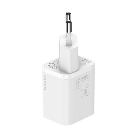 Baseus ładowarka sieciowa Super Si PD 25W 1x USB-C biała Baseus ładowarka sieciowa Super Si PD 25W 1x USB-C biała