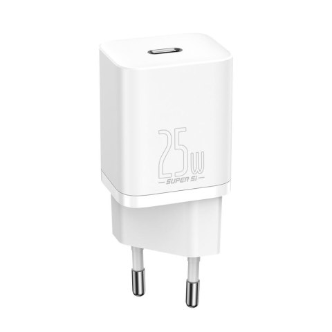 Baseus ładowarka sieciowa Super Si PD 25W 1x USB-C biała Baseus ładowarka sieciowa Super Si PD 25W 1x USB-C biała