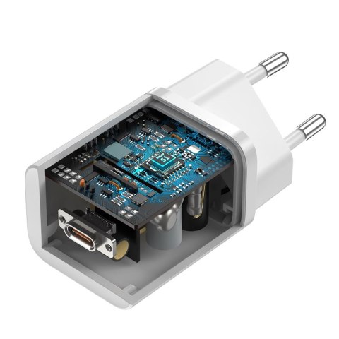 Baseus ładowarka sieciowa Super Si PD 25W 1x USB-C biała Baseus ładowarka sieciowa Super Si PD 25W 1x USB-C biała