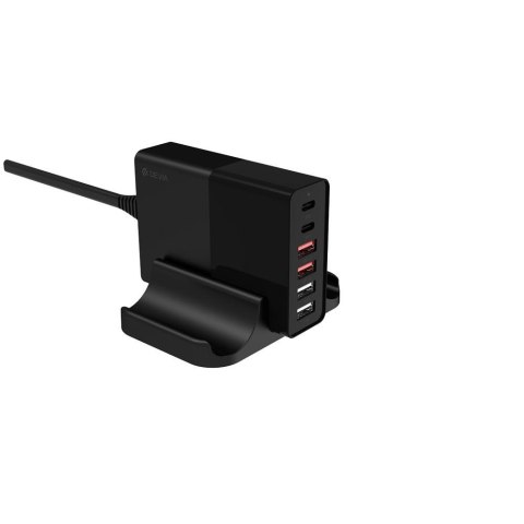 Devia ładowarka sieciowa Extreme PD QC 3.0 75W 2x USB-C 4x USB czarna