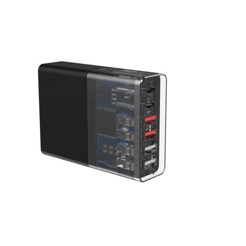 Devia ładowarka sieciowa Extreme PD QC 3.0 75W 2x USB-C 4x USB czarna Devia ładowarka sieciowa Extreme PD QC 3.0 75W 2x USB-C 4x USB czarna