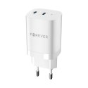 Forever ładowarka sieciowa GaN PD QC TC-05-35CC 2x USB-C 35W biała