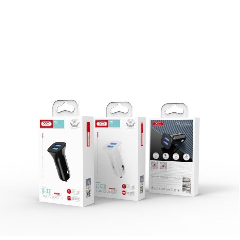 XO ładowarka samochodowa TZ10 2x USB 2,4A czarna + kabel Lightning XO ładowarka samochodowa TZ10 2x USB 2,4A czarna + kabel Lightning