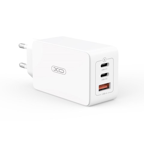 XO ładowarka sieciowa CE13 PD QC 3.0 65W 1x USB 2x USB-C biała + kabel USB-C - USB-C XO ładowarka sieciowa CE13 PD QC 3.0 65W 1x USB 2x USB-C biała + kabel USB-C - USB-C