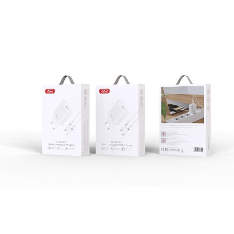 XO ładowarka sieciowa CE15 PD 20W 1x USB-C biała + kabel USB-C - Lightning XO ładowarka sieciowa CE15 PD 20W 1x USB-C biała + kabel USB-C - Lightning