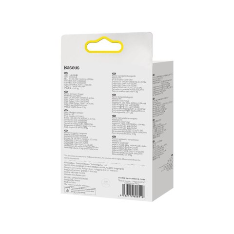 Baseus ładowarka sieciowa Compact 2 x USB biała 10,5W Baseus ładowarka sieciowa Compact 2 x USB biała 10,5W