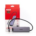 Unitek Aktywny Hub USB-C 5Gbps, HDMI RJ-45 PD 100W