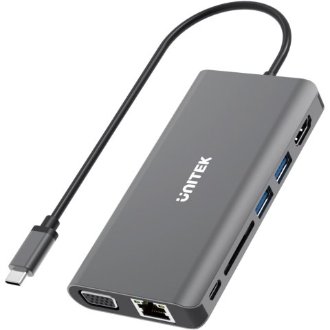 Unitek HUB 8w1 USB3.1 Typ-C z Power Delivery 100W