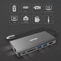 Unitek Hub USB-C 3.1 8w1 z Power Delivery 100W