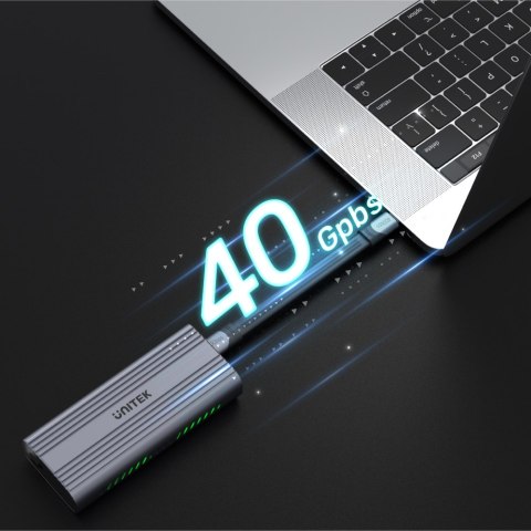 Unitek Obudowa dysku M.2 SSD PCIe/NVMe 40Gbps USB4 Unitek Obudowa dysku M.2 SSD PCIe/NVMe 40Gbps USB4