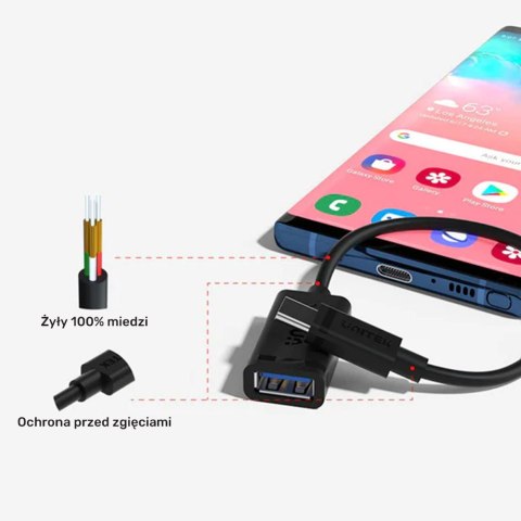 Unitek adapter USB Typ-C do USB AF 0,15m Unitek adapter USB Typ-C do USB AF 0,15m