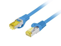 Patchcord Lanberg FTP kat.6A 1.5m LSZH CU fluke passed niebieski