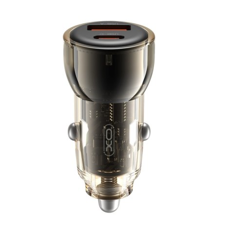 XO ładowarka samochodowa CC60 60W 1x USB 1x USB-C czarna + kabel USB-C - USB-C XO ładowarka samochodowa CC60 60W 1x USB 1x USB-C czarna + kabel USB-C - USB-C