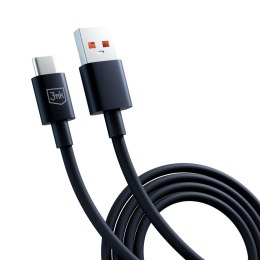 Kabel USB A do C - 3mk Hyper Cable A to C 60W 1.2m czarny