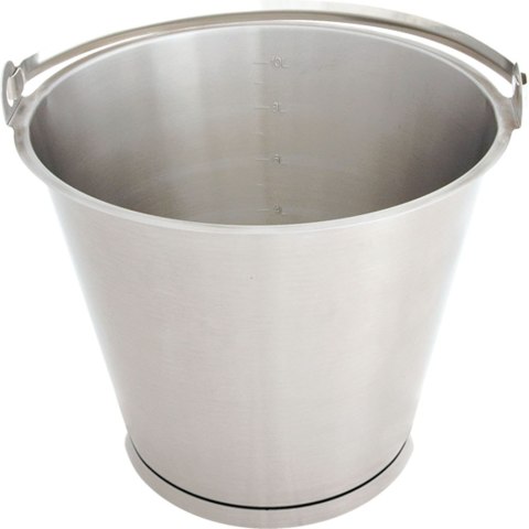 Wiadro stalowe z pierścieniem, Ø 275 mm, V 10 l Wiadro stalowe z pierścieniem, Ø 275 mm, V 10 l