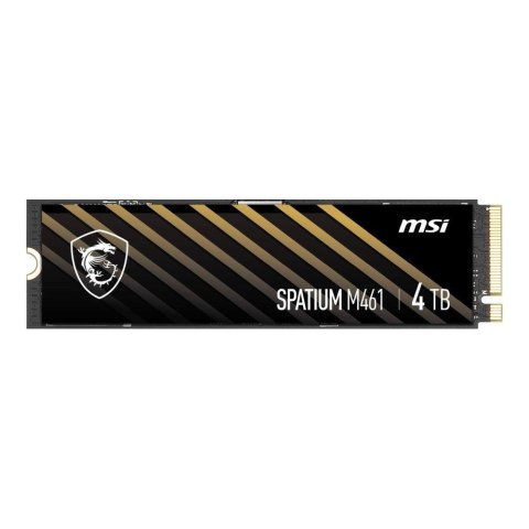 Dysk SSD MSI SPATIUM M461 4TB PCIe 4.0 NVMe M.2 2280 (5000/4200 MB/s) 3D NAND