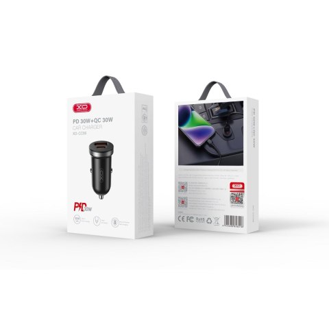 XO ładowarka samochodowa CC56 PD 30W QC 1x USB 1x USB-C czarna XO ładowarka samochodowa CC56 PD 30W QC 1x USB 1x USB-C czarna