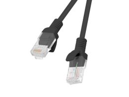 Patchcord Lanberg UTP kat.5e 0,5m czarny 10-Pack