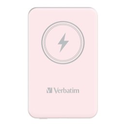 Powerbank Verbatim Charge 'n' Go Magnetic Wireless 5000mAh USB-C PD 3.0 Pink