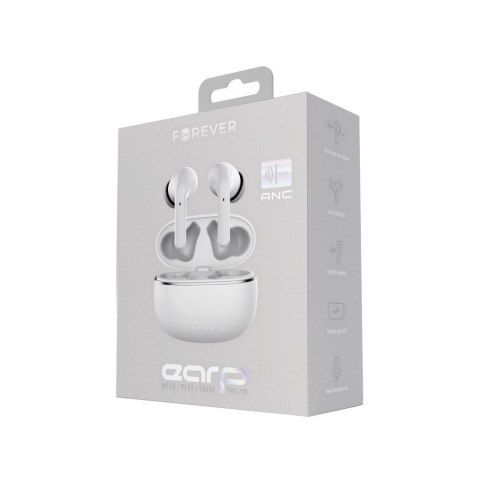 Forever słuchawki Bluetooth ANC TWE-210 Earp z etui ładującym biały Forever słuchawki Bluetooth ANC TWE-210 Earp z etui ładującym biały