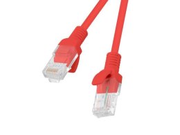 Patchcord Lanberg UTP kat.5e 20m czerwony