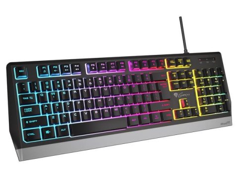 Klawiatura przewodowa Genesis Rhod 300 RGB Gaming czarna