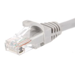 Patchcord RJ45, Netrack osłonka zalewana, kat. 5e UTP, 2m szary