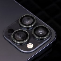 Zestaw szkieł na aparat do iPhone 11 Pro Max black rhombus (3 sztuki)