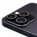 Zestaw szkieł na aparat do iPhone 11 Pro black glitter (2 sztuki)