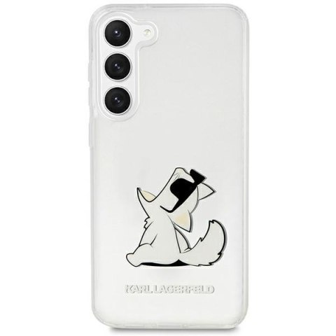 Karl Lagerfeld nakładka do Samsung Galaxy S23 Plus KLHCS23MCFNRC transparentna HC PC/TPU Choupette Eat