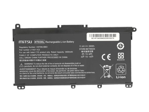 Bateria Mitsu do HP 240 G7, 250 G7, 340 G5 Bateria Mitsu do HP 240 G7, 250 G7, 340 G5