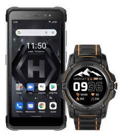 Zestaw Smartfon Hammer Iron 4 srebrny + Hammer Watch Plus