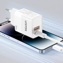 Unitek Ładowarka sieciowa, 1x USB-A, 1x USB-C, QC, PC 3.0, 20W, biała