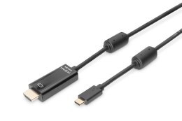 Kabel adapter DIGITUS USB 3.1 Gen 1 SuperSpeed+ Typ USB C/HDMI M/M czarny 2m