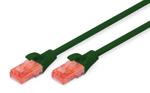 Patchcord DIGITUS UTP kat. 6 10m PVC zielony