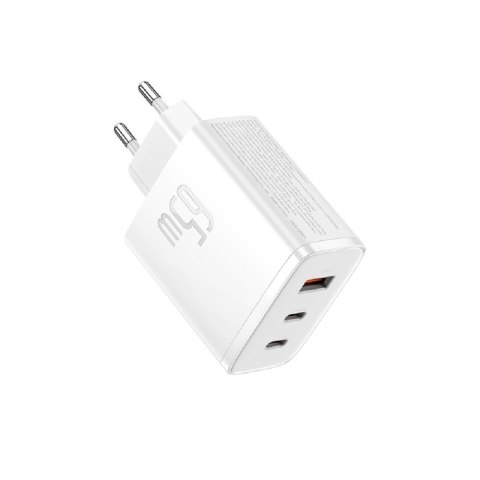 Baseus ładowarka sieciowa Cube Pro PD 65W 2x USB-C 1x USB biała Baseus ładowarka sieciowa Cube Pro PD 65W 2x USB-C 1x USB biała