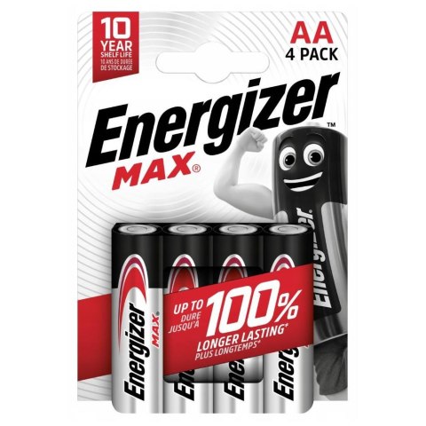 Bateria alkaliczna Energizer MAX AA / LR6 - 4 sztuki (blister)