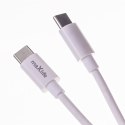 Maxlife ładowarka sieciowa PD QC MXTC-06-20AC 1x USB-C 1x USB 20W biała + kabel USB-C - USB-C 20W