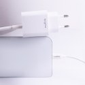 Maxlife ładowarka sieciowa PD QC MXTC-06-20C 1x USB-C 20W biała + kabel USB-C - Lightning 20W