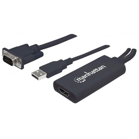 Adapter Manhattan VGA/USB/Audio na HDMI 1080p