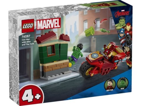 LEGO 76287 Super Heroes - Iron Man z motocyklem i Hulk