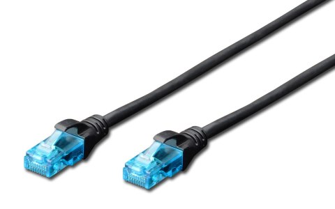 Patchcord DIGITUS UTP kat. 5e 25m PVC czarny