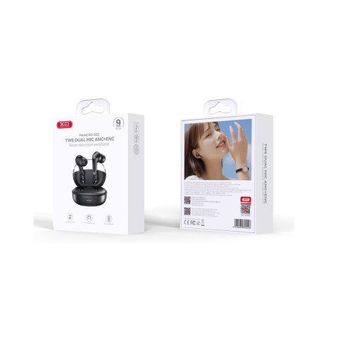 XO słuchawki Bluetooth G22 TWS czarne ANC + ENC XO słuchawki Bluetooth G22 TWS czarne ANC + ENC