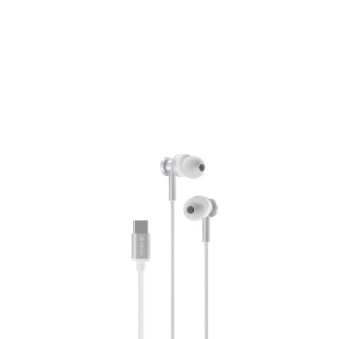 Devia słuchawki przewodowe Smart M1 Digital Metal USB-C dokanałowe srebrne Devia słuchawki przewodowe Smart M1 Digital Metal USB-C dokanałowe srebrne