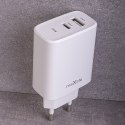 Maxlife ładowarka sieciowa PD QC MXTC-10-20AC 1x USB-C 1x USB 20W biała