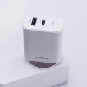 Maxlife ładowarka sieciowa PD QC MXTC-10-30AC 1x USB-C 1x USB 30W biała