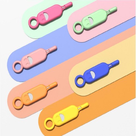 Kluczyk / igła do tacek kart SIM brelok etui do kluczy magenta Kluczyk / igła do tacek kart SIM brelok etui do kluczy magenta