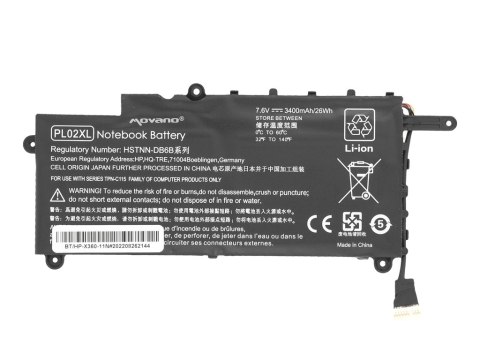 Bateria Movano do HP Pavilion X360 11-N Bateria Movano do HP Pavilion X360 11-N