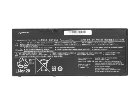 Bateria Movano do Fujitsu LifeBook U758 Bateria Movano do Fujitsu LifeBook U758